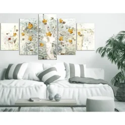 Canvas-taulu Artgeist Autumn Leaves, 5-osainen, leveä, eri kokoja