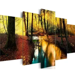 Canvas-taulu Artgeist Autumn silence: forest, eri kokoja