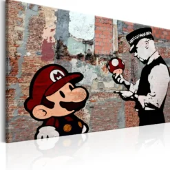 Canvas-taulu Artgeist Banksy: One Last Time, eri kokoja