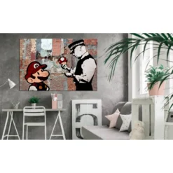 Canvas-taulu Artgeist Banksy: One Last Time, eri kokoja