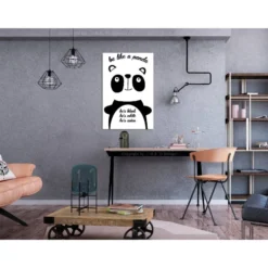 Canvas-taulu Artgeist Be Like a Panda, 1-osainen, pystysuuntainen, eri kokoja