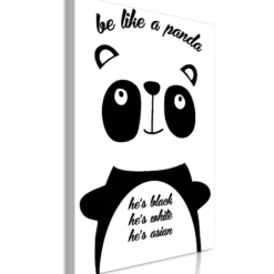 Canvas-taulu Artgeist Be Like a Panda, 1-osainen, pystysuuntainen, eri kokoja