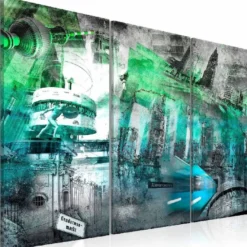 Canvas-taulu Artgeist Berlin - architecture, vihreä, eri kokoja