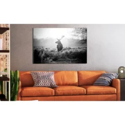 Canvas-taulu Artgeist Black and White Deer, eri kokoja