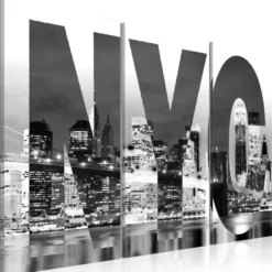 Canvas-taulu Artgeist Black and White New York, eri kokoja