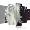 Canvas-taulu Artgeist Black or white, 5-osainen, eri kokoja