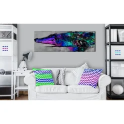 Canvas-taulu Artgeist Blue Alligator, eri kokoja