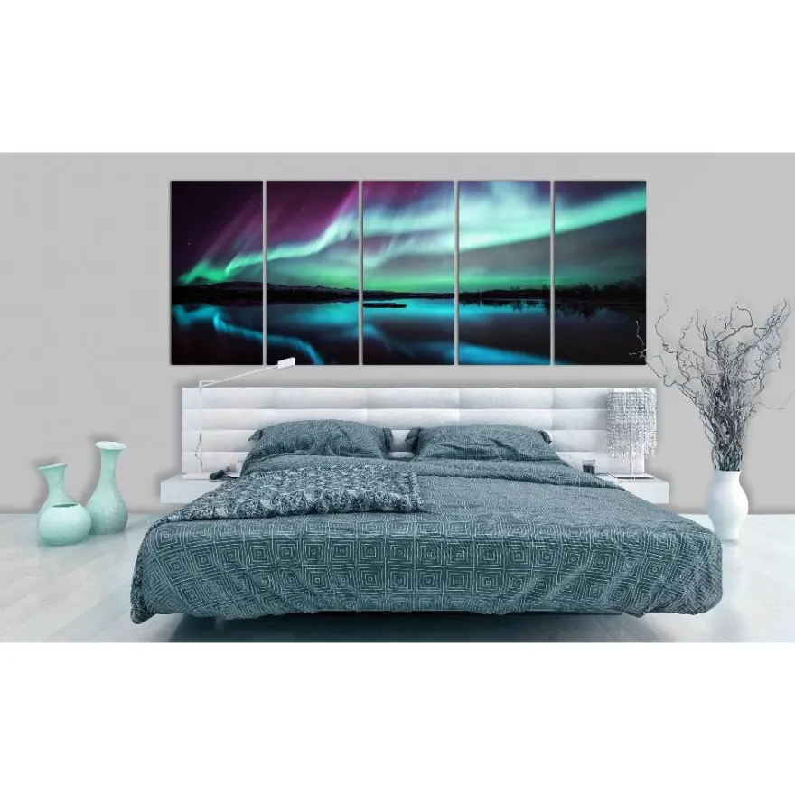 Canvas-taulu Artgeist Blue Ribbons I, eri kokoja