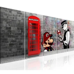 Canvas-taulu Artgeist Brick Graffiti I, eri kokoja