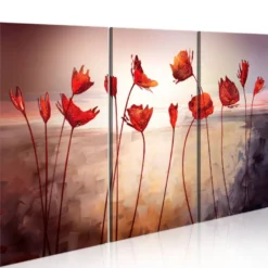 Canvas-taulu Artgeist Bright red poppies, eri kokoja
