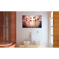 Canvas-taulu Artgeist Bright red poppies, eri kokoja