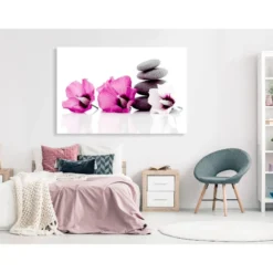 Canvas-taulu Artgeist Calm Mallow Pink, 1-osainen, leveä, eri kokoja