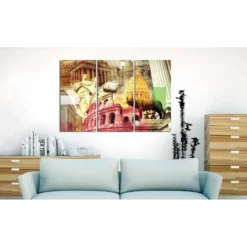 Canvas-taulu Artgeist Charming Rome, 3-osainen, eri kokoja