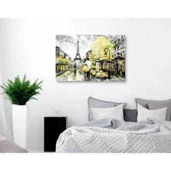 Canvas-taulu Artgeist Colourful Rendez-Vous Yellow, 1-osainen, leveä, eri kokoja