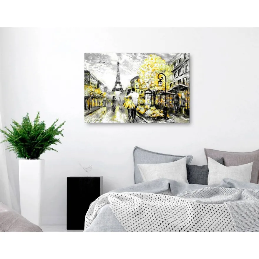 Canvas-taulu Artgeist Colourful Rendez-Vous Yellow, 1-osainen, leveä, eri kokoja
