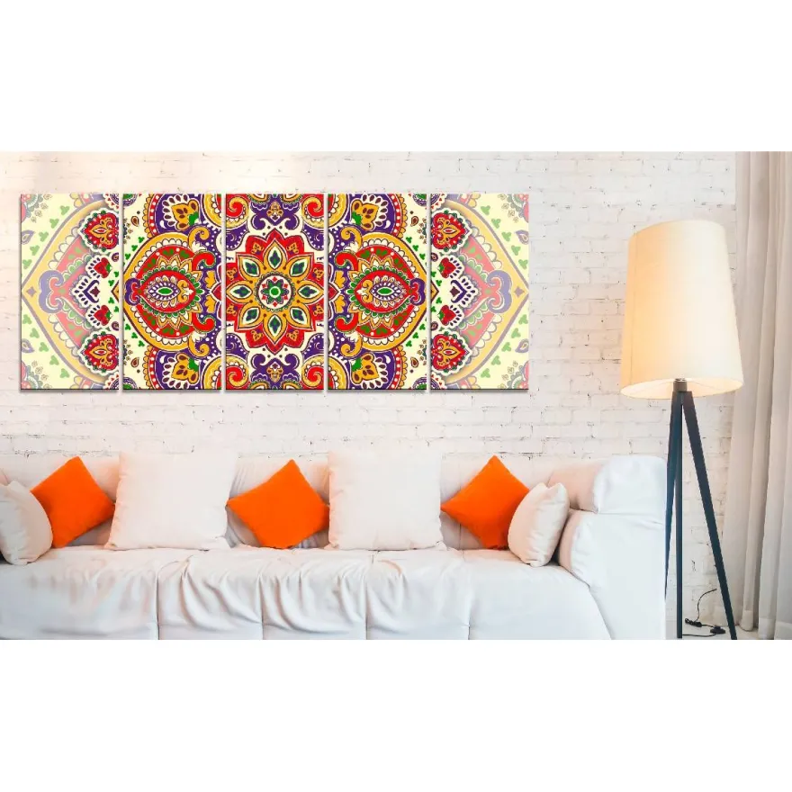 Canvas-taulu Artgeist Colourful Ornament, eri kokoja
