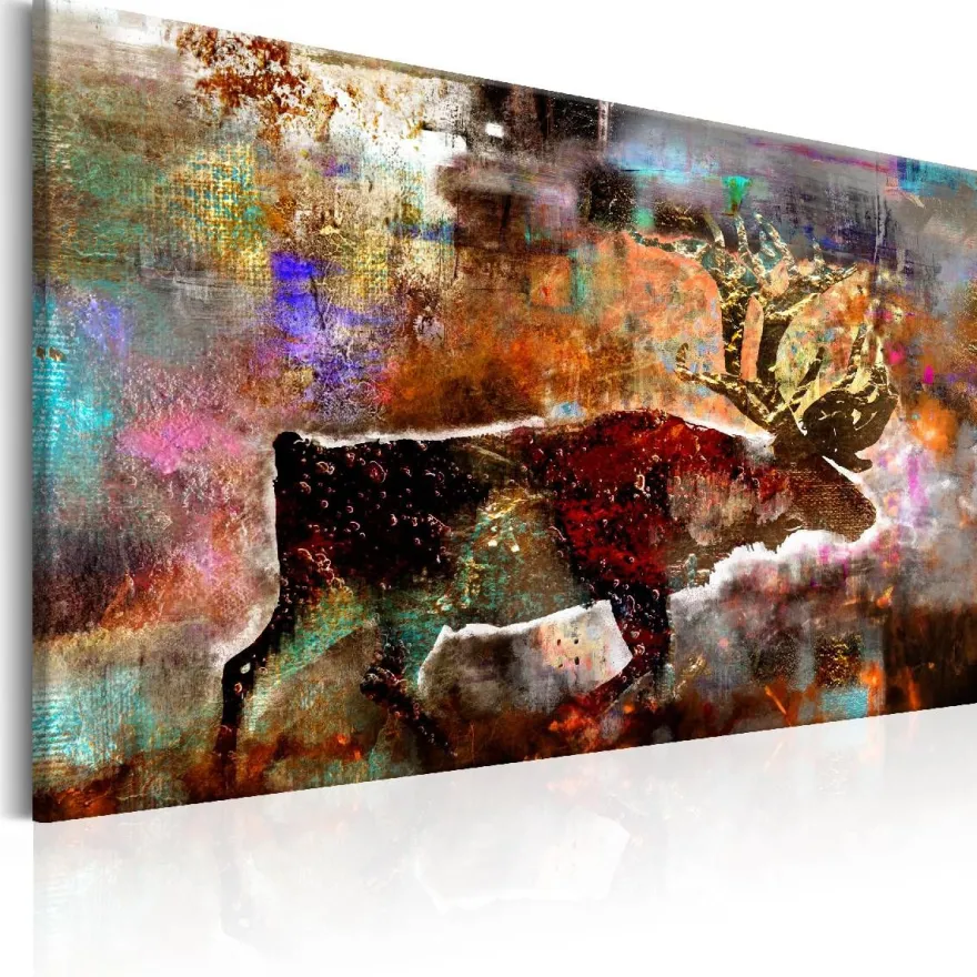 Canvas-taulu Artgeist Colourful Caribou, eri kokoja