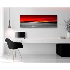 Canvas-taulu Artgeist Crimson Landscape, 1-osainen, kapea, eri kokoja
