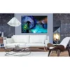 Canvas-taulu Artgeist Dandelions: Blue Glow, eri kokoja