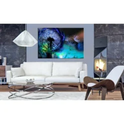 Canvas-taulu Artgeist Dandelions: Blue Glow, eri kokoja