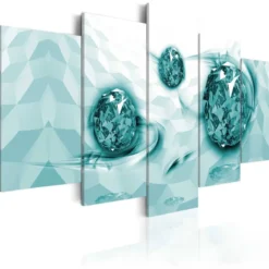 Canvas-taulu Artgeist Embedded In Turquoise, eri kokoja