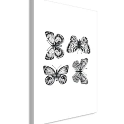 Canvas-taulu Artgeist Four Butterflies, 1-osainen, pystysuuntainen, eri kokoja