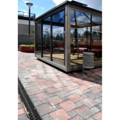 Citylaatta Lakka 60mm, musta 238x238x60mm