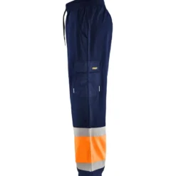 Collegehousut Blåkläder 1549 Highvis, mariininsininen/huomio-oranssi