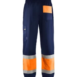 Collegehousut Blåkläder 1549 Highvis, mariininsininen/huomio-oranssi