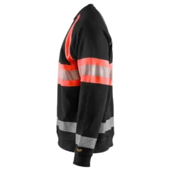 Collegepaita Blåkläder 3359 Highvis, musta/huomiopunainen