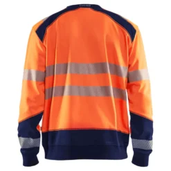 Collegepaita Blåkläder 3541 Highvis, huomio-oranssi/sininen