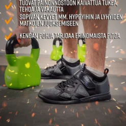 Crossfit-kengät Core, musta, eri kokoja