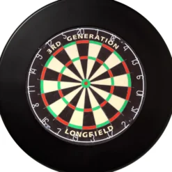 Darts-taulun tausta Longfield, musta