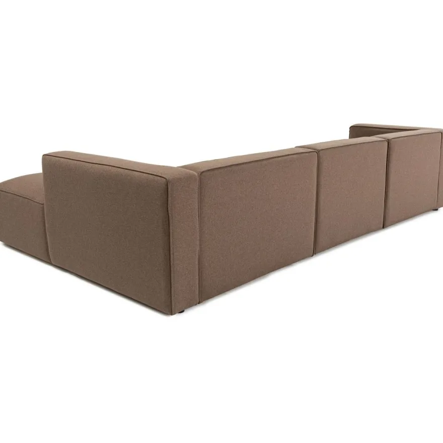 Divaanisohva Linento Furniture Mora XL, 3-istuttava, oikea, ruskea