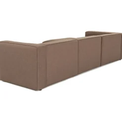 Divaanisohva Linento Furniture Mora XL, 3-istuttava, vasen, ruskea