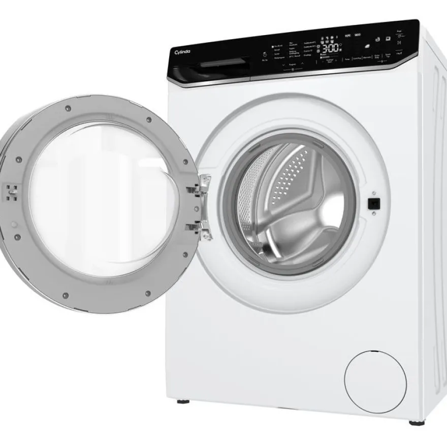 Edestä täytettävä pesukone Cylinda FT911G3104A, 60cm, 10.5kg, 1400rpm
