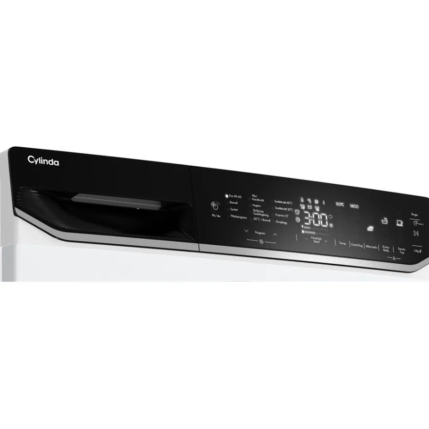 Edestä täytettävä pesukone Cylinda FT911G3104A, 60cm, 10.5kg, 1400rpm