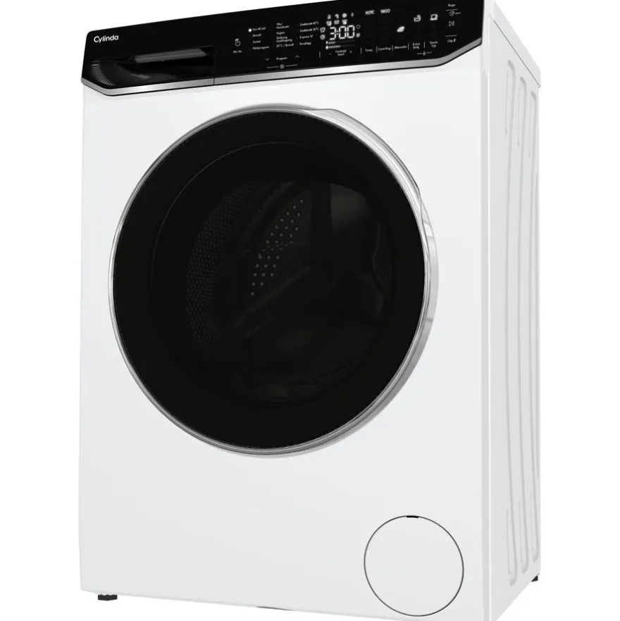 Edestä täytettävä pesukone Cylinda FT911G3104A, 60cm, 10.5kg, 1400rpm