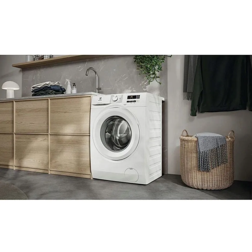 Edestä täytettävä pesukone Electrolux EFI611O84O, 60cm, 8kg, 1400rpm, valkoinen