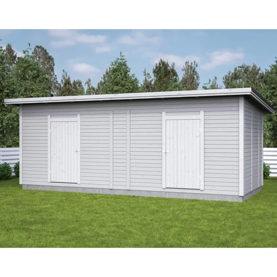 Elementtivarasto Aarni E8c, 6540x2640mm, 17.27m², puuvalmis