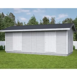 Elementtivarasto Aarni E8c, 6540x2640mm, 17.27m², puuvalmis