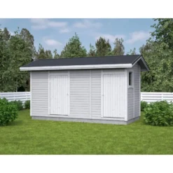 Elementtivarasto Aarni E6d, 4540x2140mm, 9.72m², puuvalmis