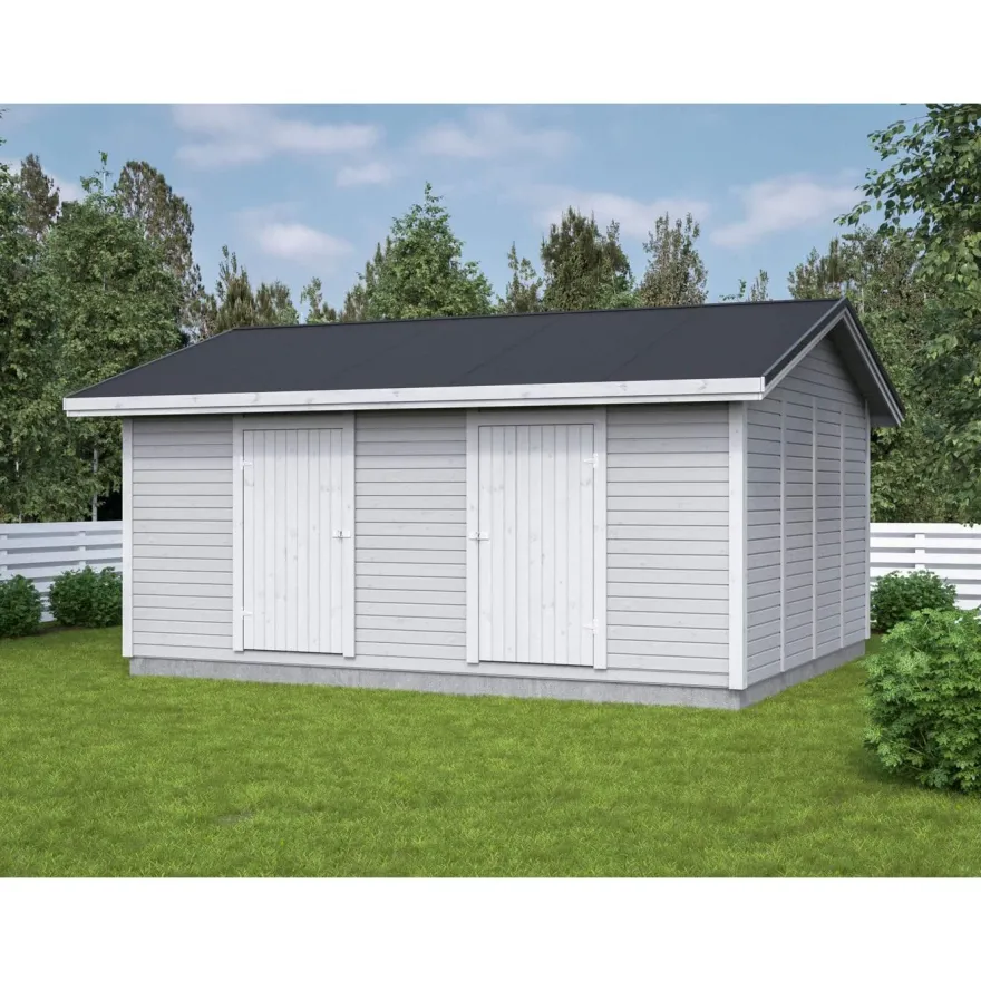 Elementtivarasto Aarni E16, 4240x5040mm, 21.36m², puuvalmis