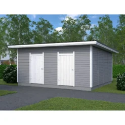 Elementtivarasto Aarni E16, 4240x5040mm, 21.36m², puuvalmis