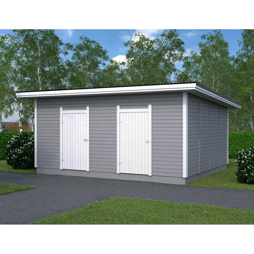 Elementtivarasto Aarni E16, 4240x5040mm, 21.36m², puuvalmis