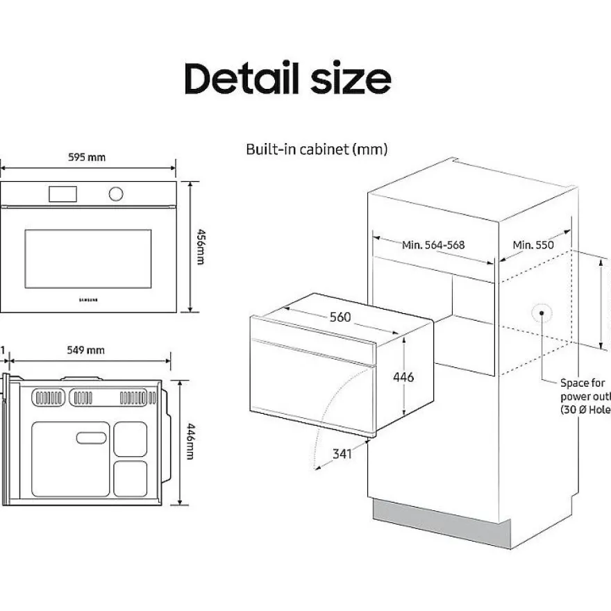 Erillisuuni Samsung NQ5B4553FBB/U1, 56cm, musta