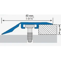 Eritasolista Euroshrink alumiini 216a, 4-12mm, 40mm, eri vaihtoehtoja