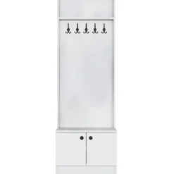 Eteisen säilytyskokonaisuus Linento Furniture M16-1572, valkoinen