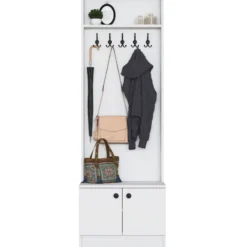 Eteisen säilytyskokonaisuus Linento Furniture M16-1572, valkoinen