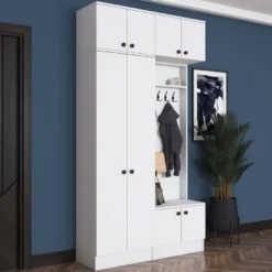 Eteisen säilytyskokonaisuus Linento Furniture EA145, 119.6x226.4cm